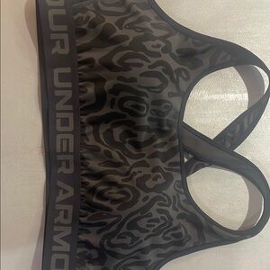 Under Armour Black Patterned Sports Bra